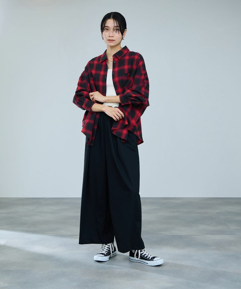 milli de l'air オンブレーチェックシャツ レディース商品画像-14