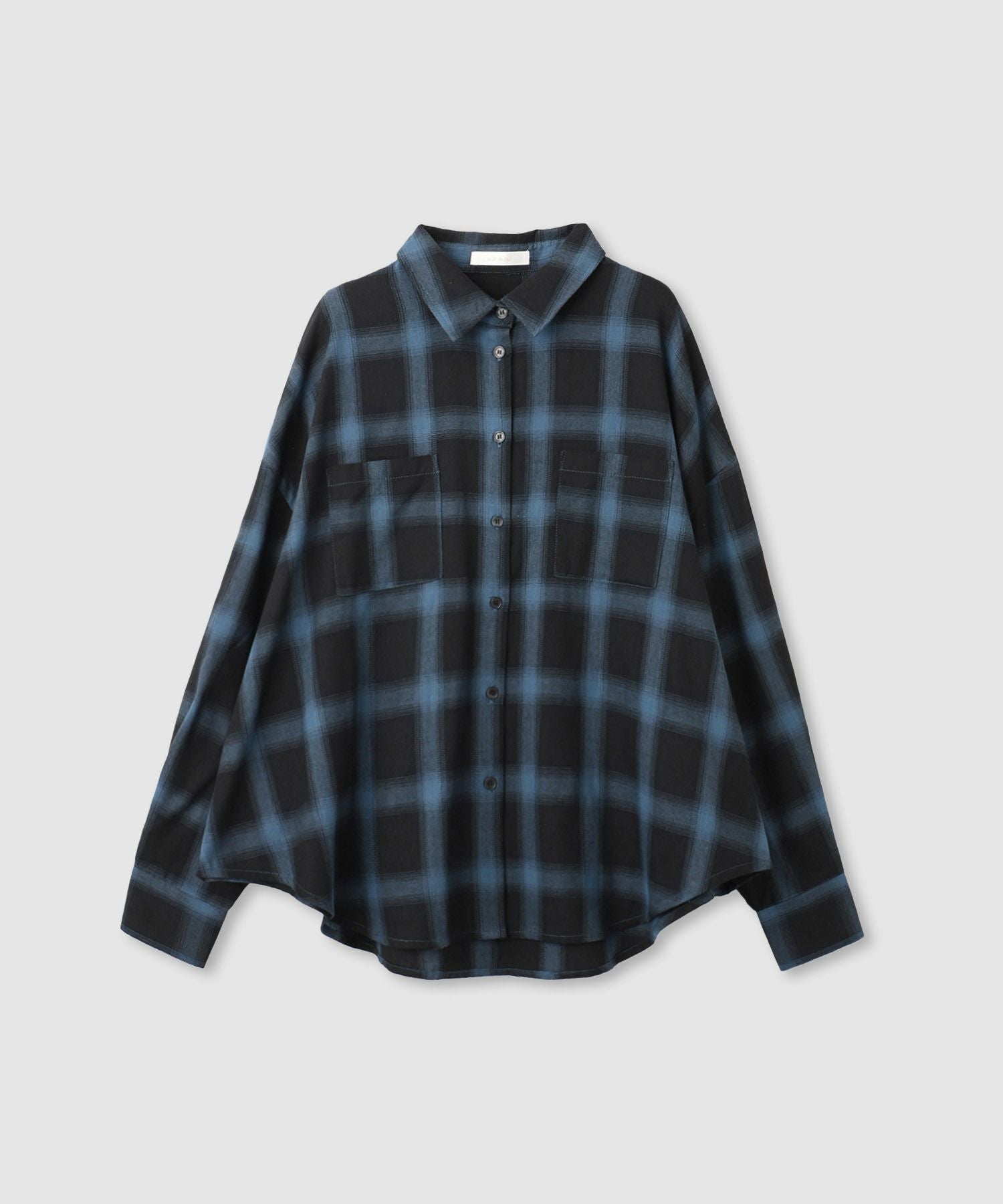 milli de l'air オンブレーチェックシャツ レディース