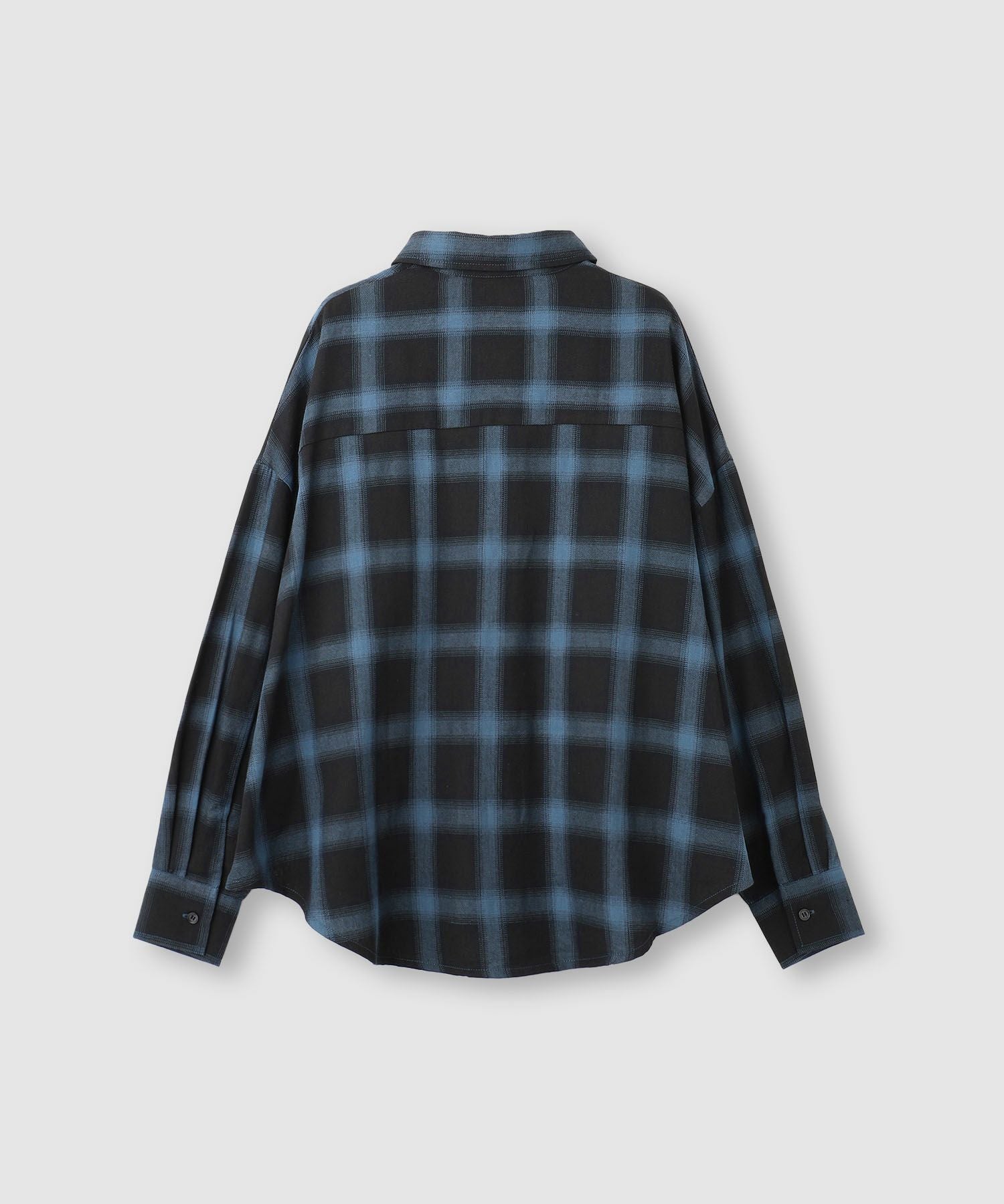 milli de l'air オンブレーチェックシャツ レディース