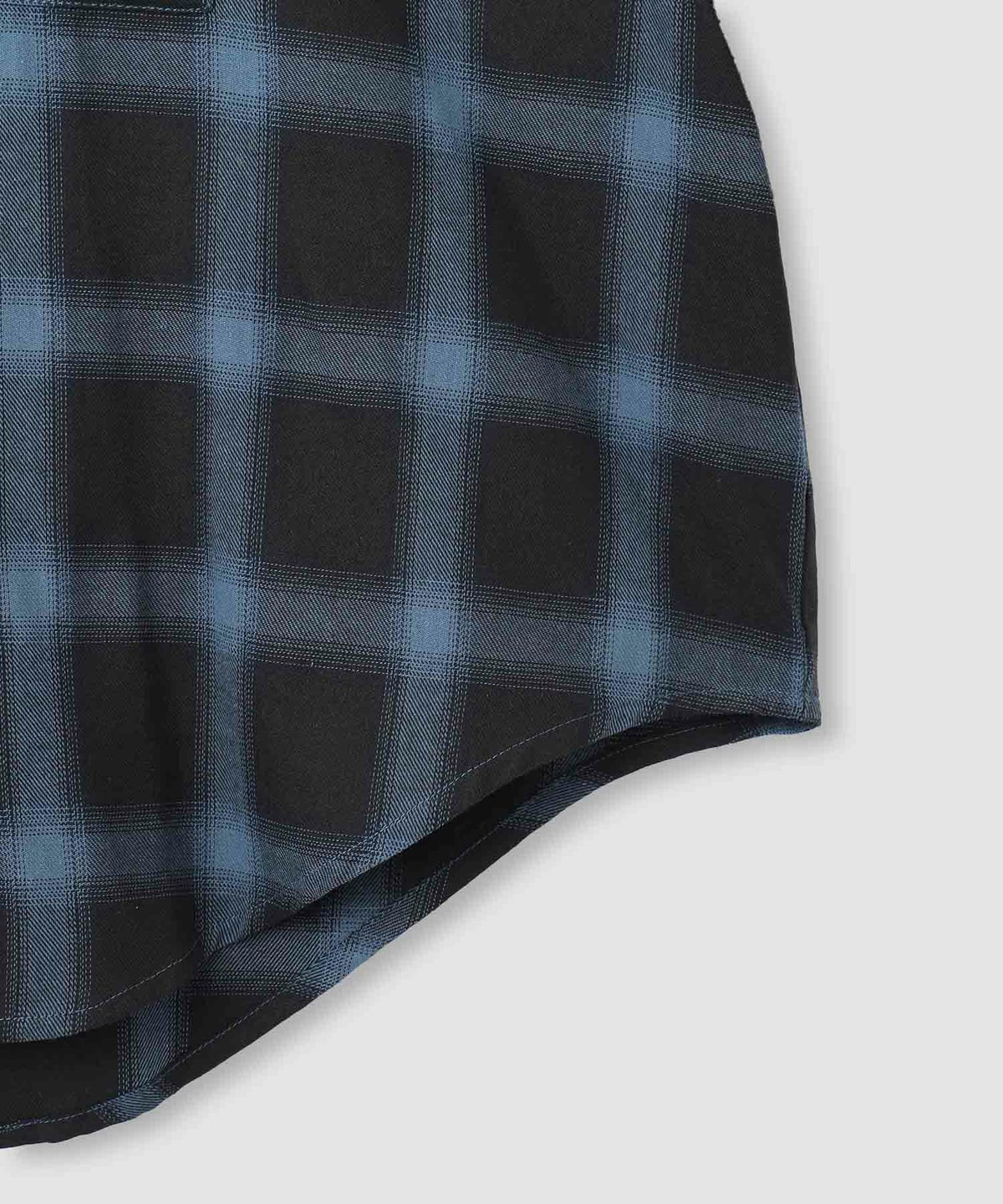 milli de l'air オンブレーチェックシャツ レディース