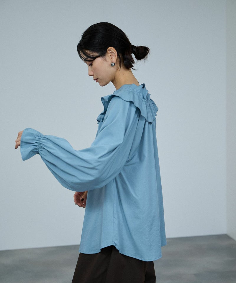 milli de l'air フリルネックボウタイブラウス レディース商品画像-6