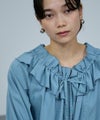 milli de l'air フリルネックボウタイブラウス レディース商品サムネイル-8