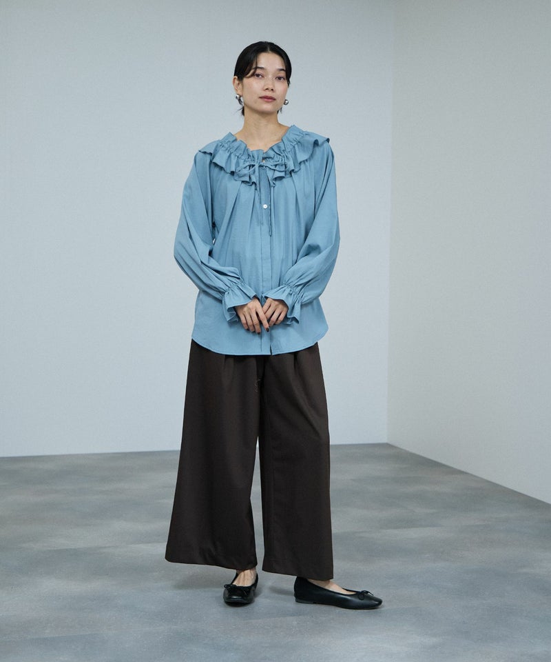 milli de l'air  フリルネックボウタイブラウス レディース商品画像-10