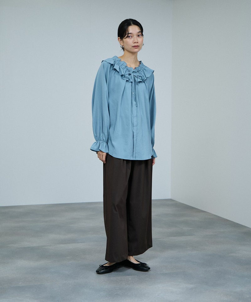 milli de l'air フリルネックボウタイブラウス レディース商品画像-11