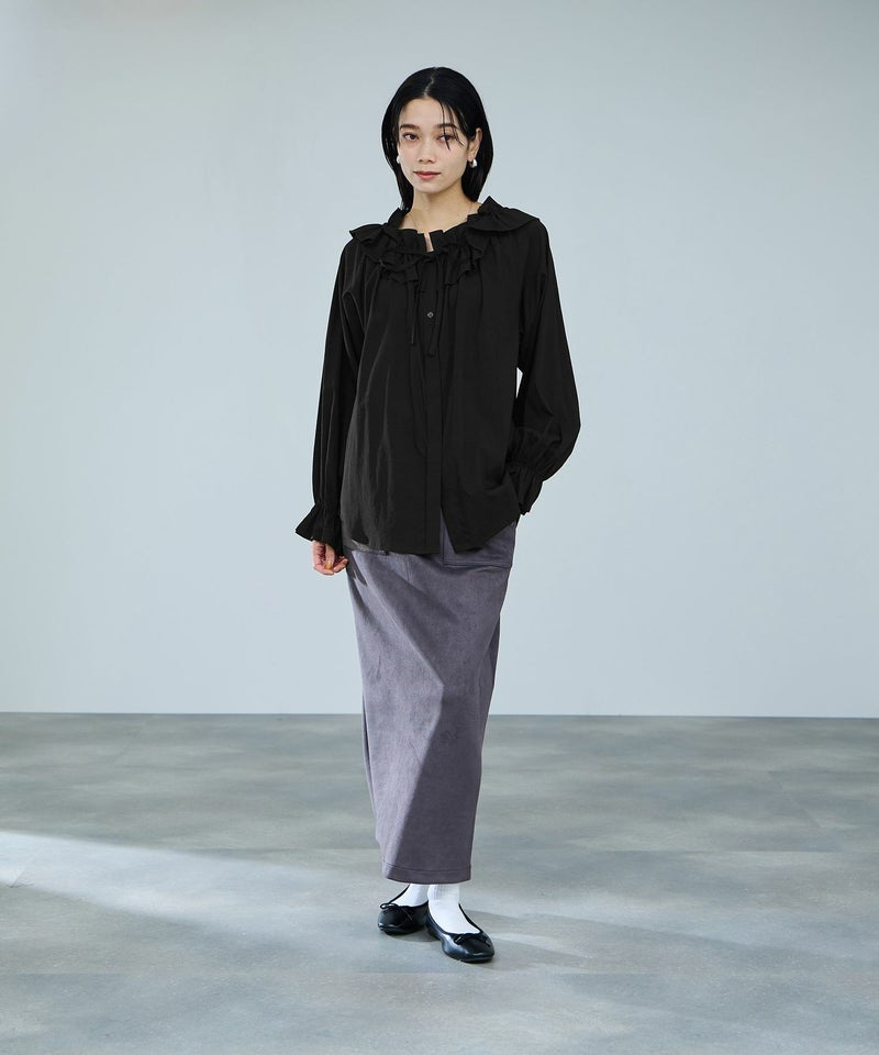 milli de l'air  フリルネックボウタイブラウス レディース商品画像-15