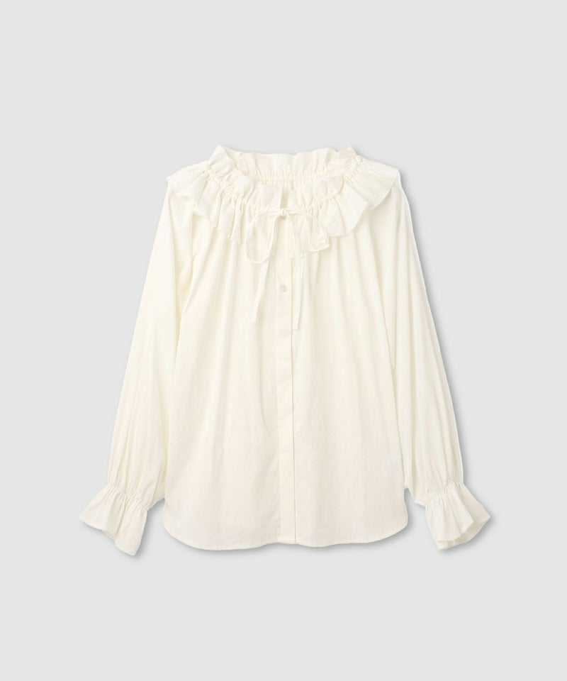 milli de l'air  フリルネックボウタイブラウス レディース商品画像-18