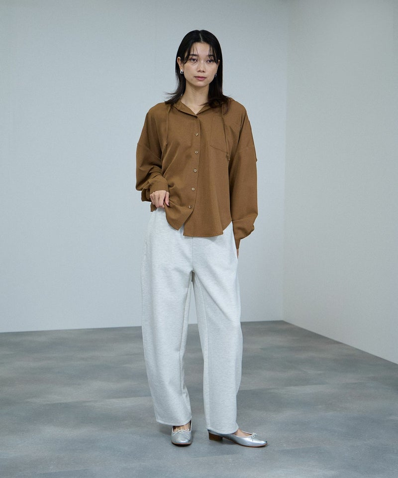 milli de l'air ライトリンクルフーディシャツ レディース商品画像-8