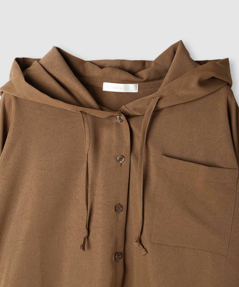 milli de l'air ライトリンクルフーディシャツ レディース商品画像-13