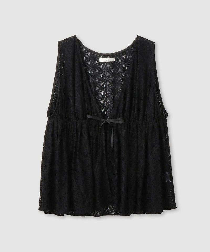 Idnes レースドロストジレ レディース商品画像-1