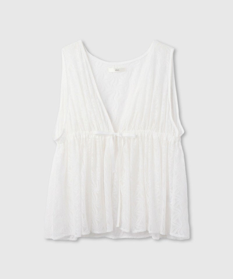 Idnes レースドロストジレ レディース商品画像-2