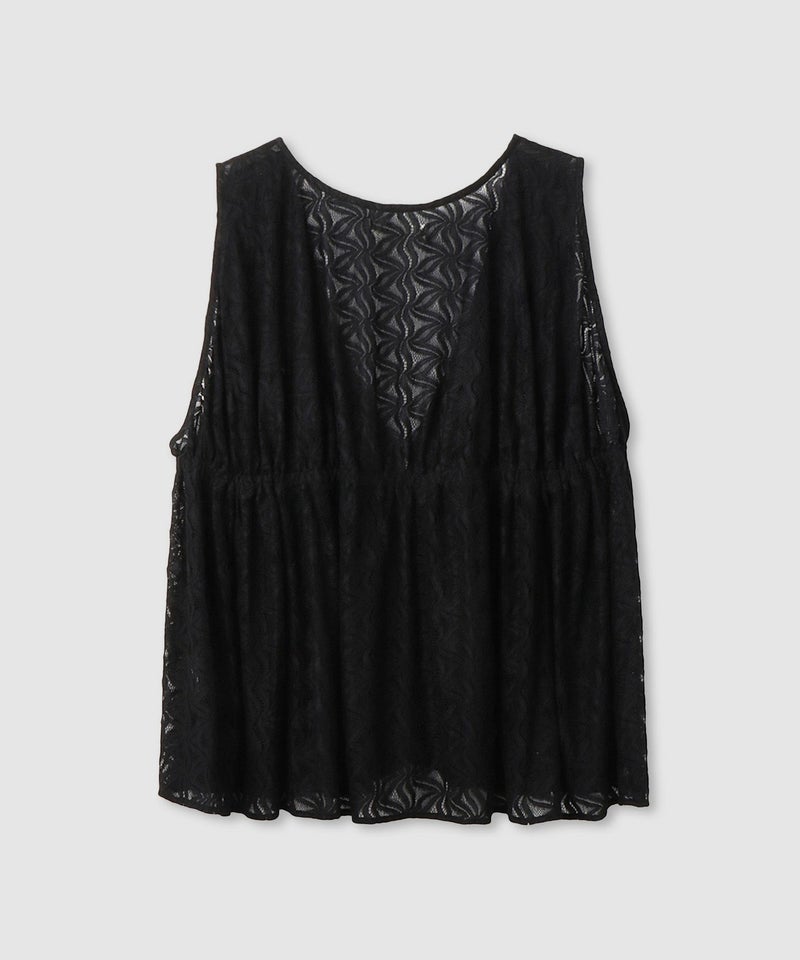 Idnes  レースドロストジレ レディース商品画像-3