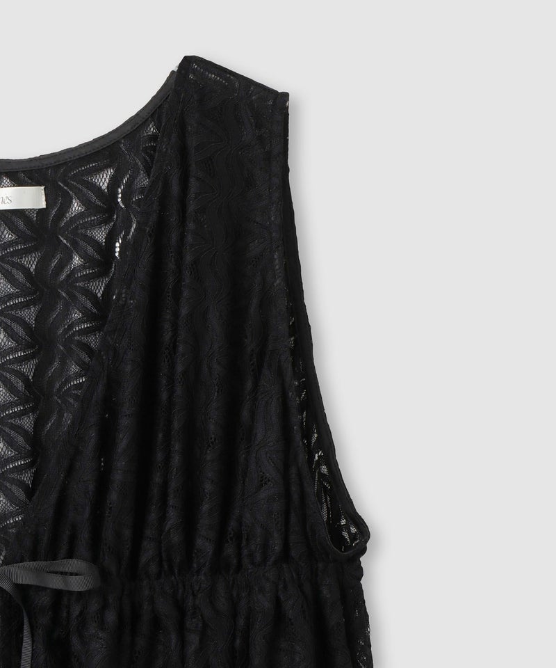 Idnes  レースドロストジレ レディース商品画像-5