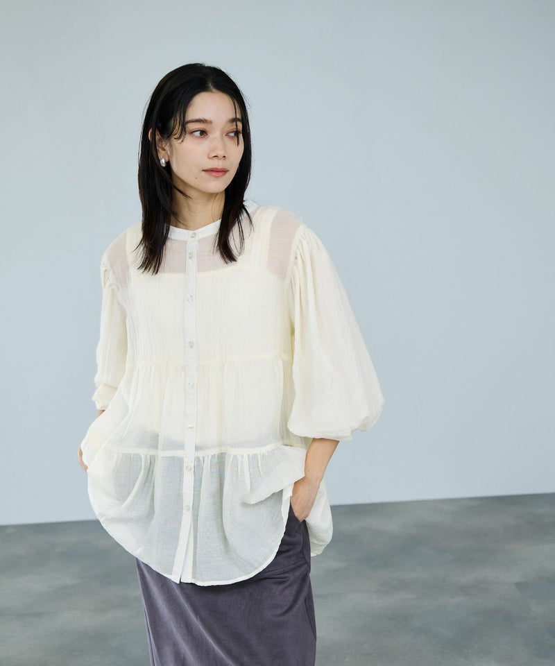 milli de l'air ティアードブラウス レディース商品画像-3