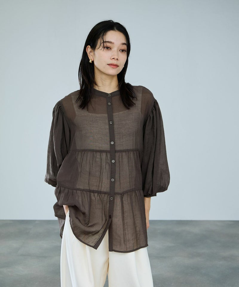 milli de l'air ティアードブラウス レディース商品画像-7