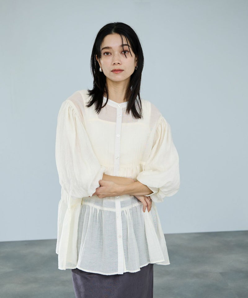 milli de l'air ティアードブラウス レディース商品画像-10