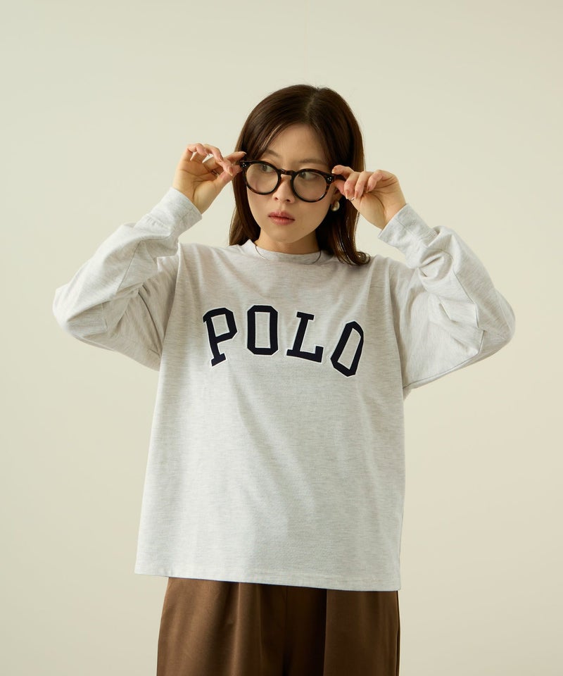 POLO BCS  ロゴワッペン長袖Tシャツ レディース メール便 対応商品商品画像-5