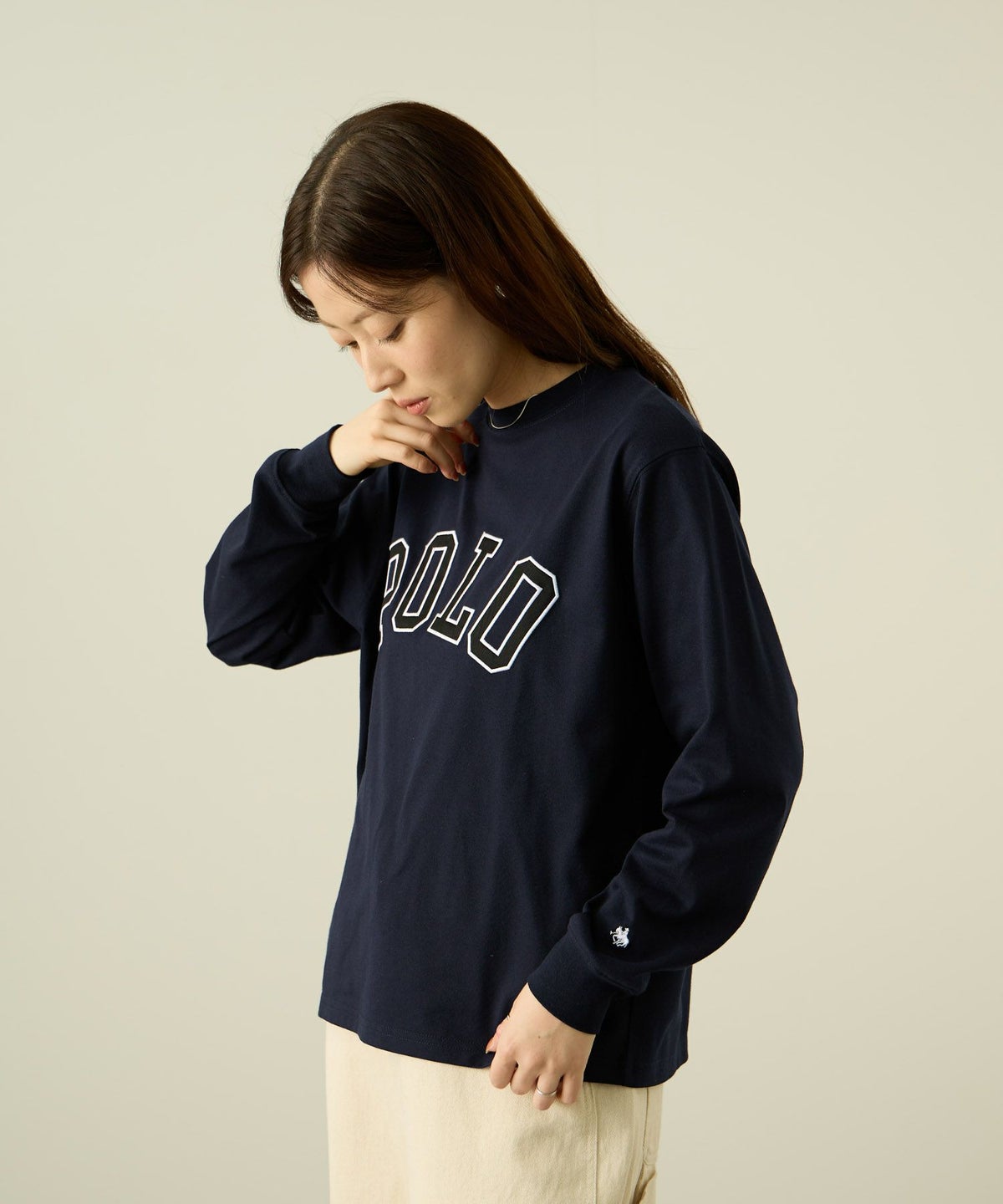  POLO BCS ロゴワッペン長袖Tシャツ レディース メール便 対応商品