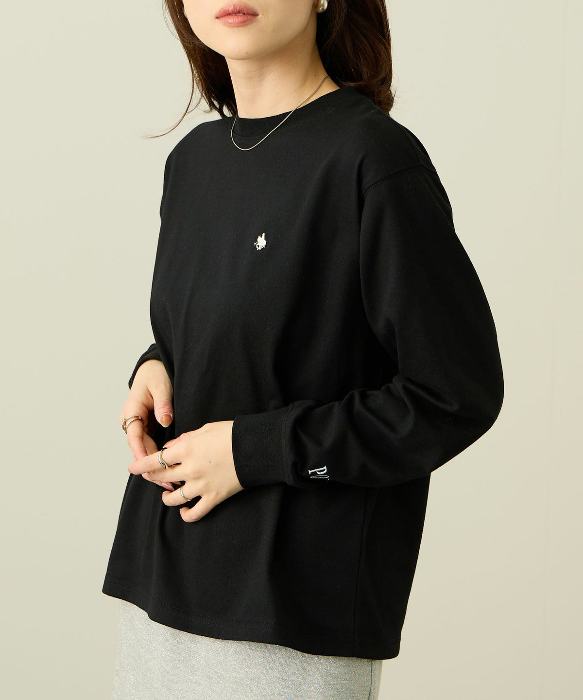 POLO BCS ワンポイント刺繍長袖Tシャツ レディース メール便 対応商品