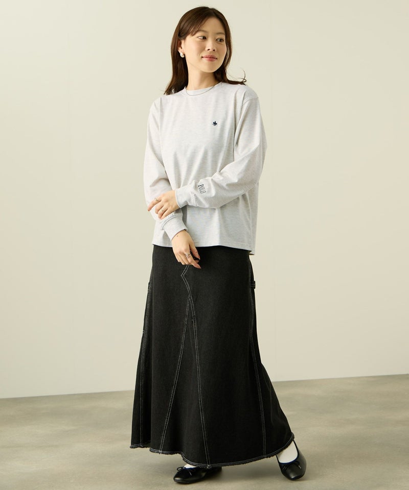 POLO BCS ワンポイント刺繍長袖Tシャツ レディース メール便 対応商品商品画像-10