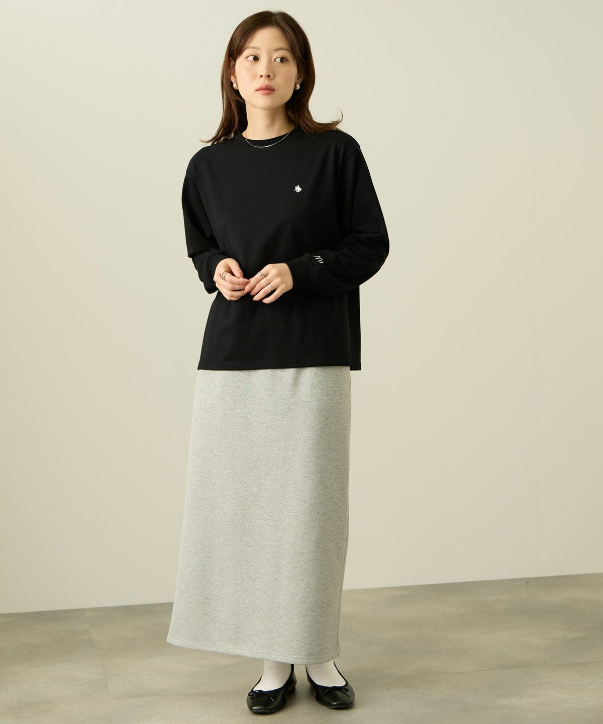 POLO BCS ワンポイント刺繍長袖Tシャツ レディース メール便 対応商品