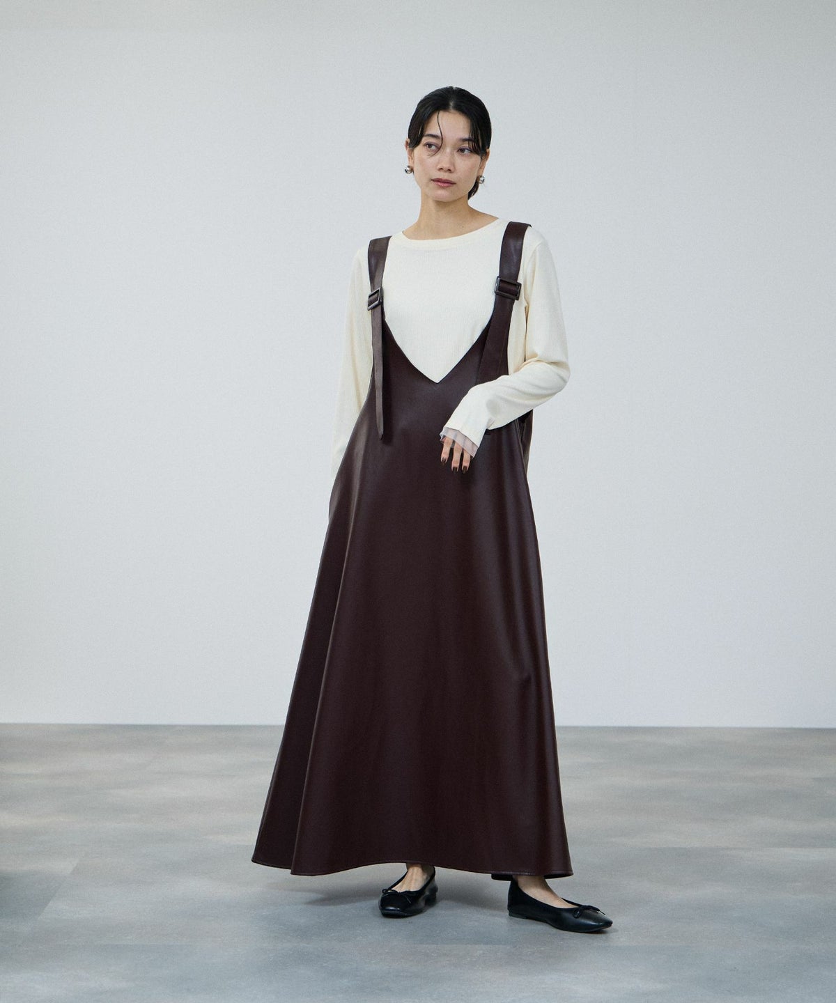 milli de l'air チュールトリムテレコ長袖Tシャツ レディース メール便 対応商品