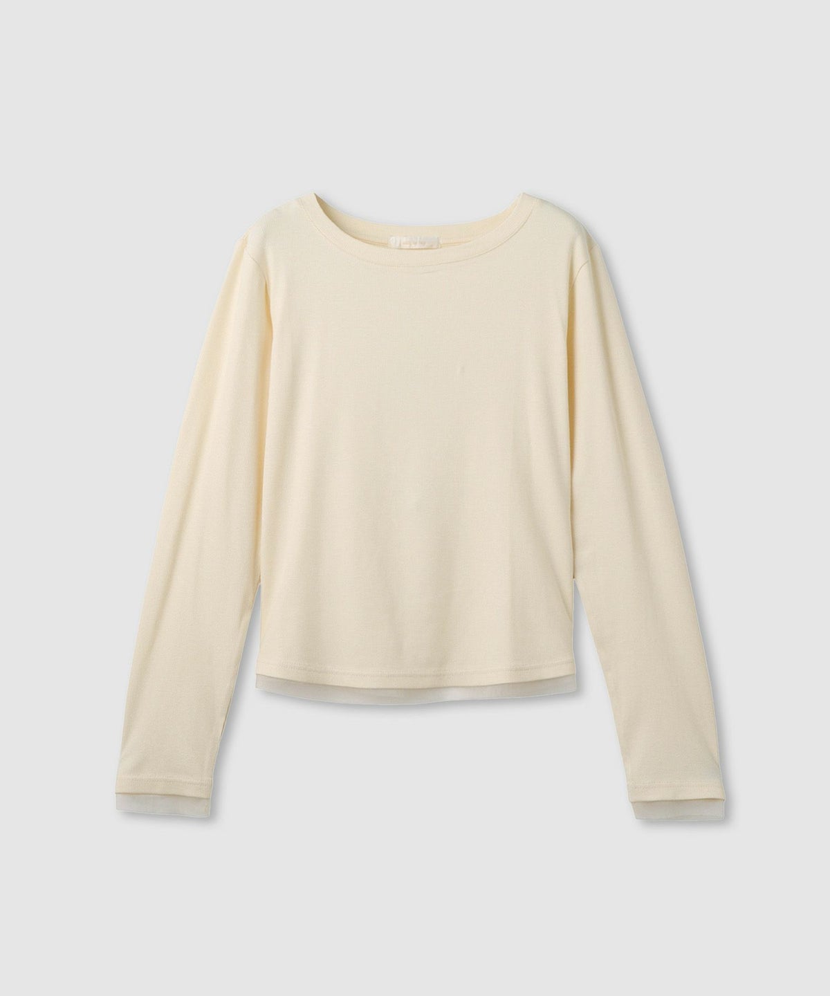 milli de l'air チュールトリムテレコ長袖Tシャツ レディース メール便 対応商品