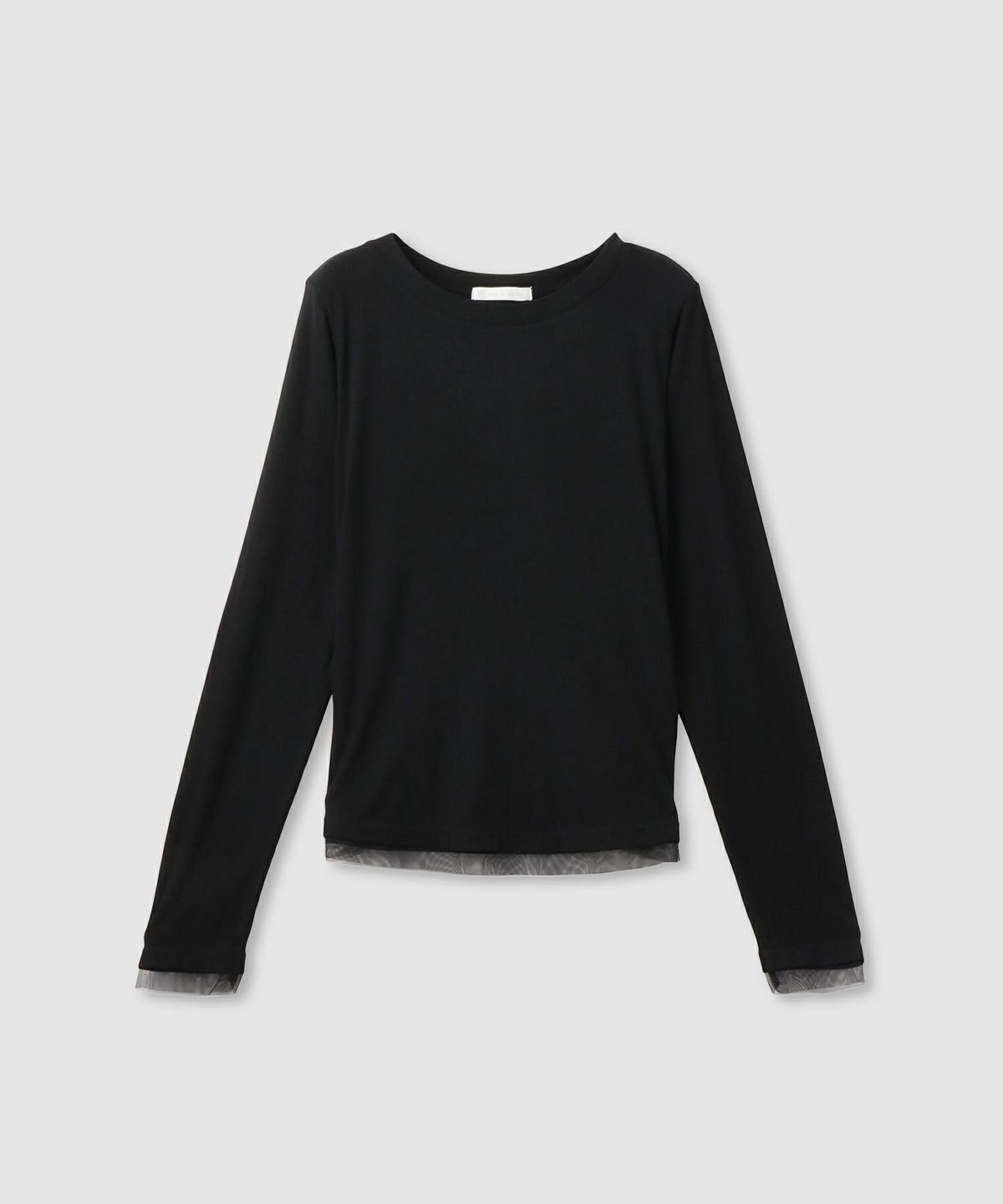 milli de l'air チュールトリムテレコ長袖Tシャツ レディース メール便 対応商品