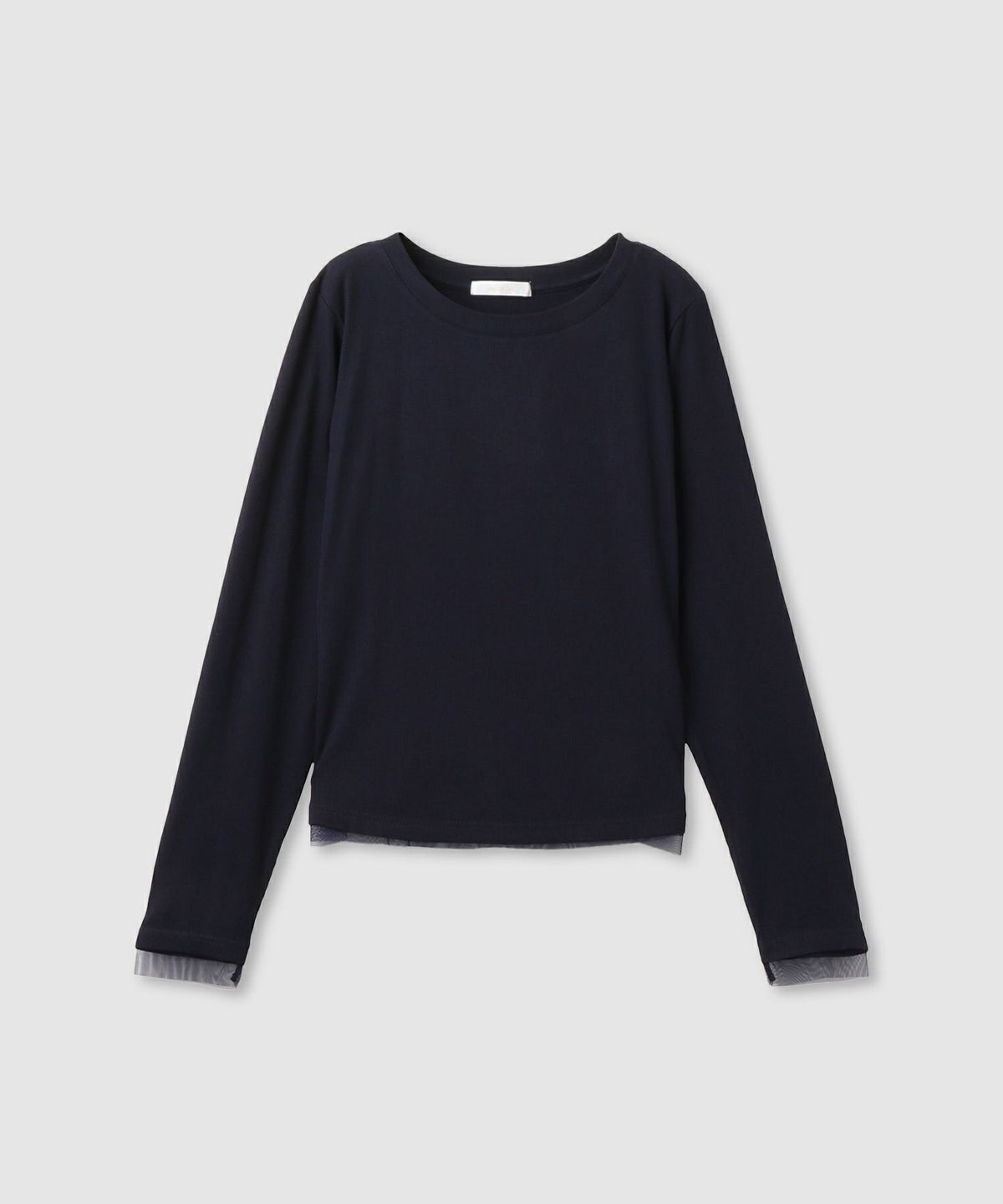 milli de l'air チュールトリムテレコ長袖Tシャツ レディース メール便 対応商品