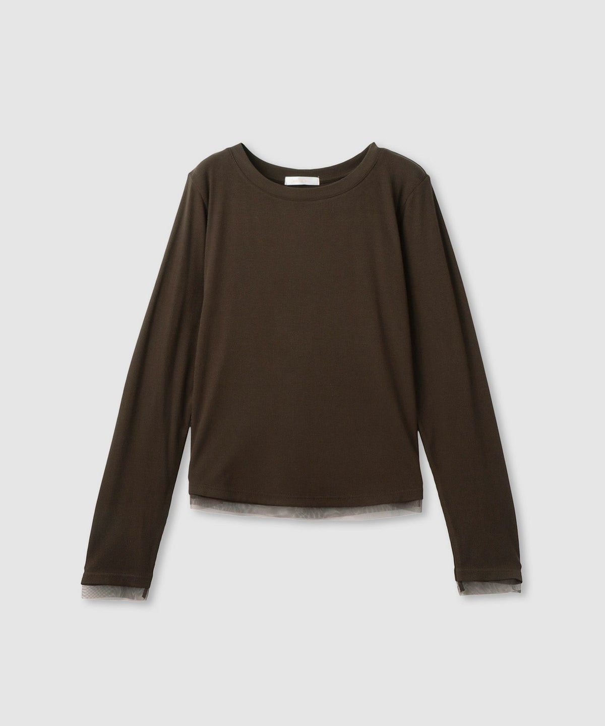 milli de l'air チュールトリムテレコ長袖Tシャツ レディース メール便 対応商品