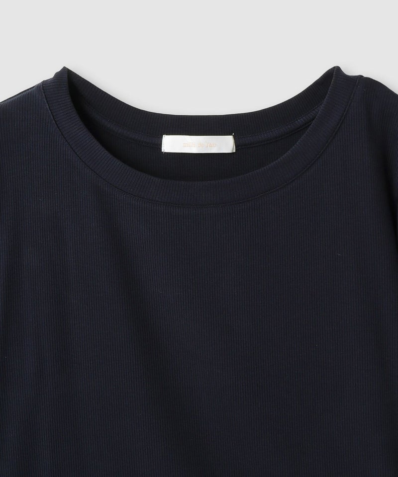 milli de l'air チュールトリムテレコ長袖Tシャツ レディース メール便 対応商品商品画像-24