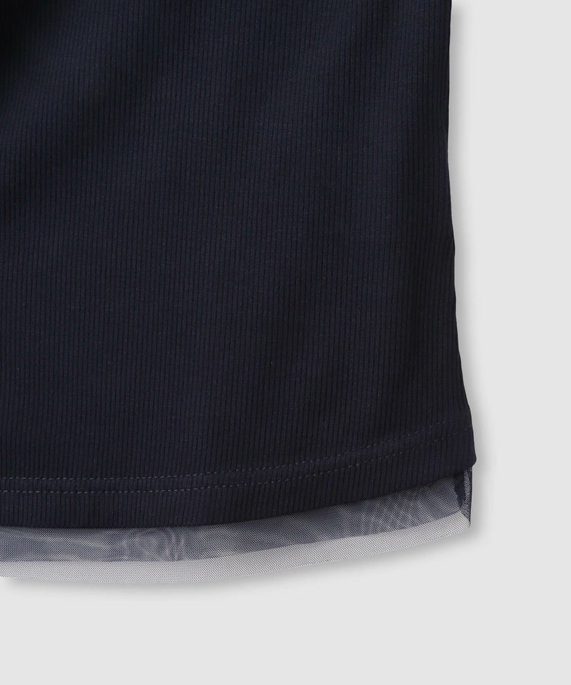 milli de l'air チュールトリムテレコ長袖Tシャツ レディース メール便 対応商品商品画像-26