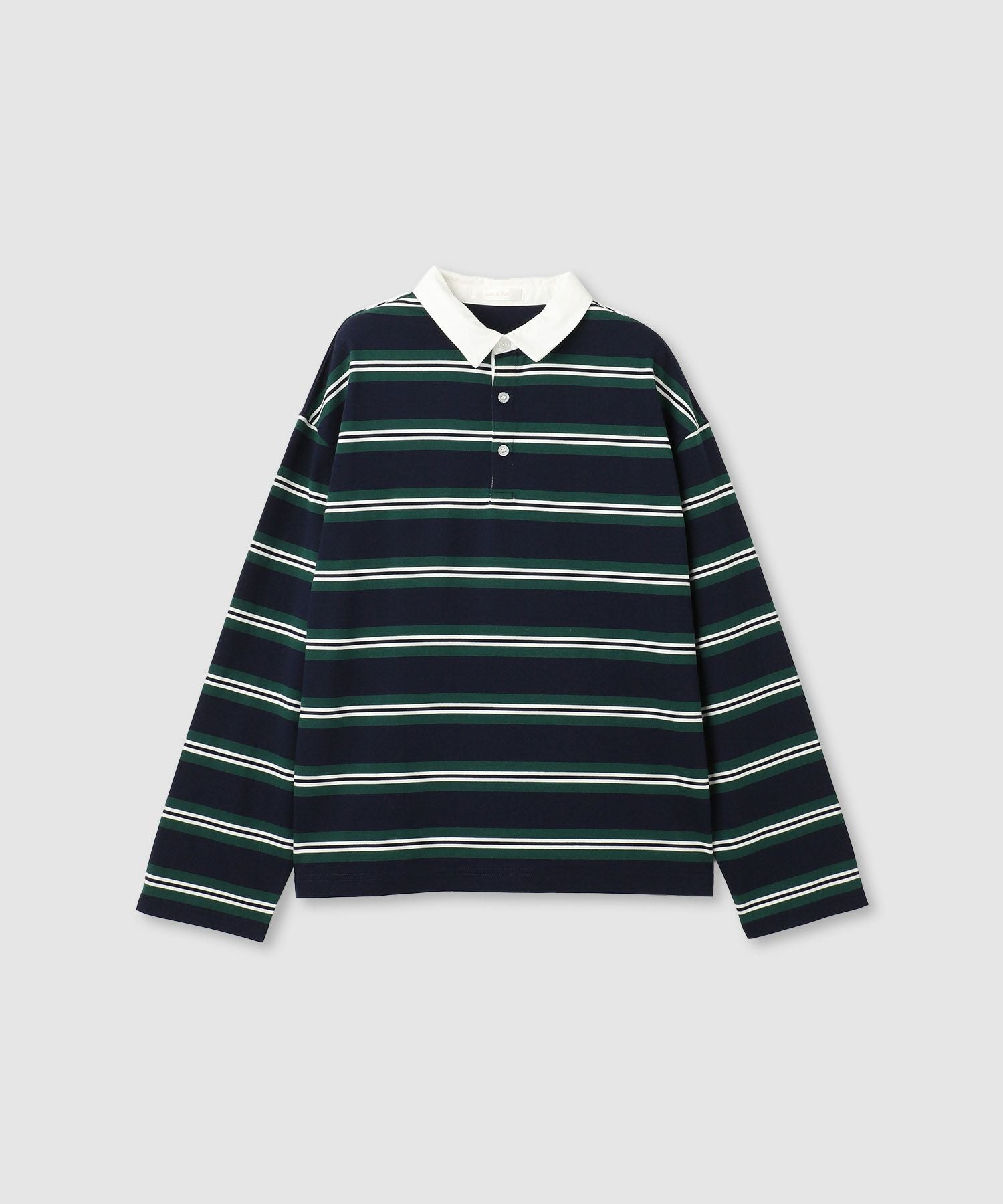 milli de l'air イレギュラーボーダーラガーシャツ レディース