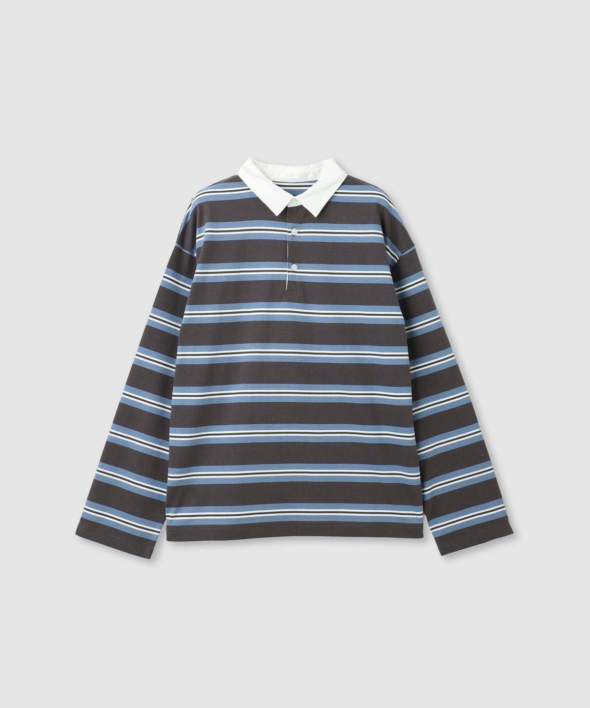 milli de l'air イレギュラーボーダーラガーシャツ レディース