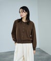 milli de l'air エアリエポンチ素材カーディガン レディース商品サムネイル-4