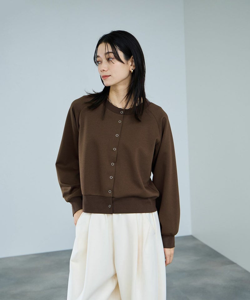 milli de l'air エアリエポンチ素材カーディガン レディース商品画像-4