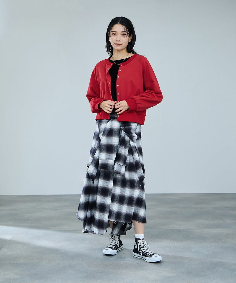 milli de l'air  エアリエポンチ素材カーディガン レディース商品画像-7