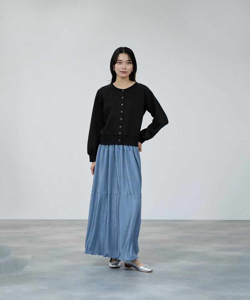 milli de l'air エアリエポンチ素材カーディガン レディース商品画像-9