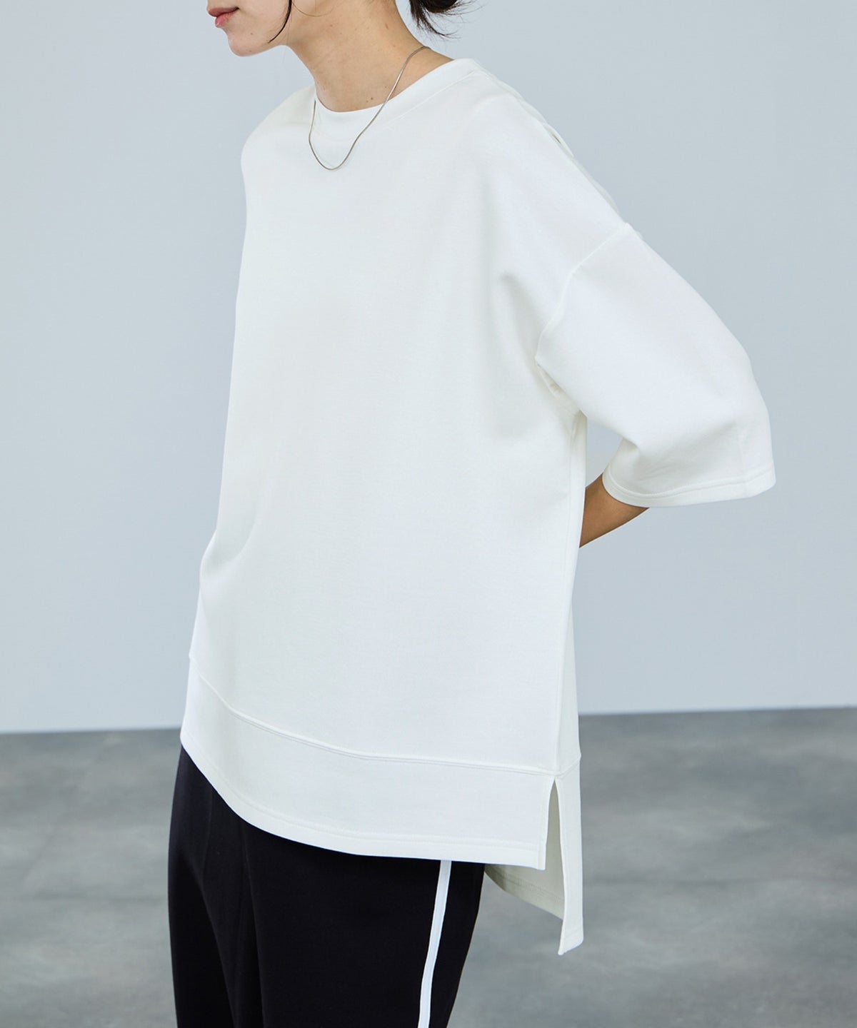 milli de l'air エアリエポンチ素材Tシャツ レディース メール便 対応商品