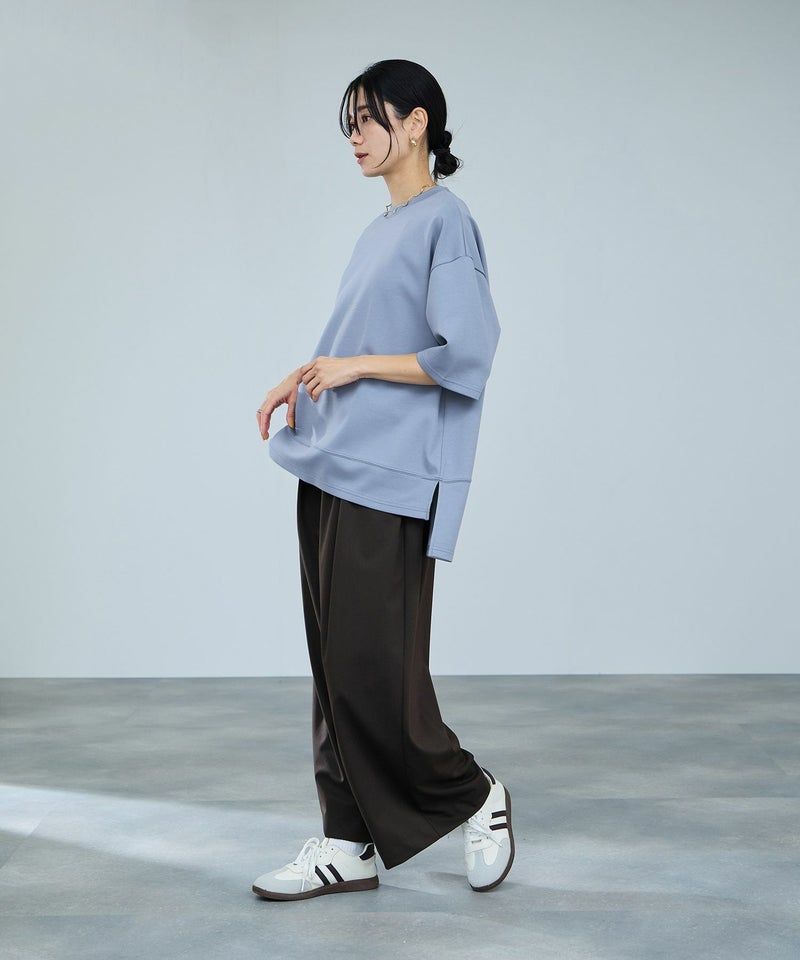 milli de l'air エアリエポンチ素材Tシャツ レディース メール便 対応商品商品画像-9