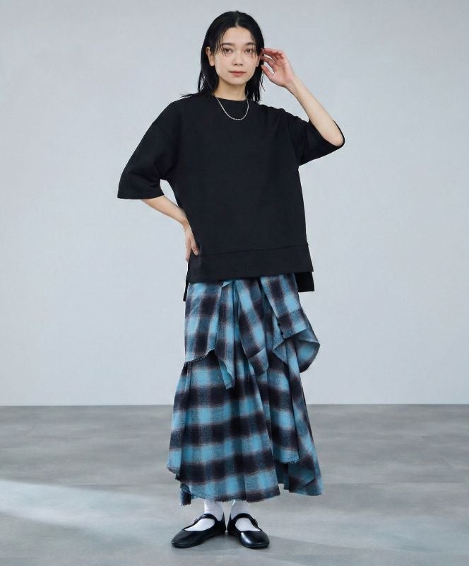 milli de l'air エアリエポンチ素材Tシャツ レディース メール便 対応商品