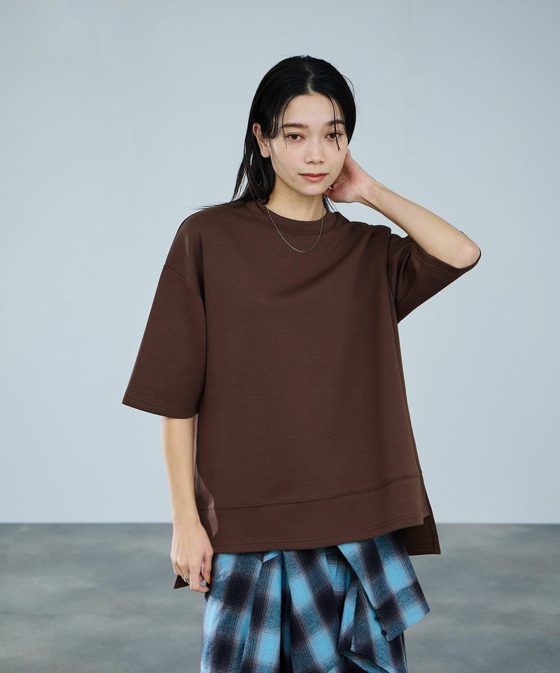 milli de l'air  エアリエポンチ素材Tシャツ レディース メール便 対応商品商品画像-11