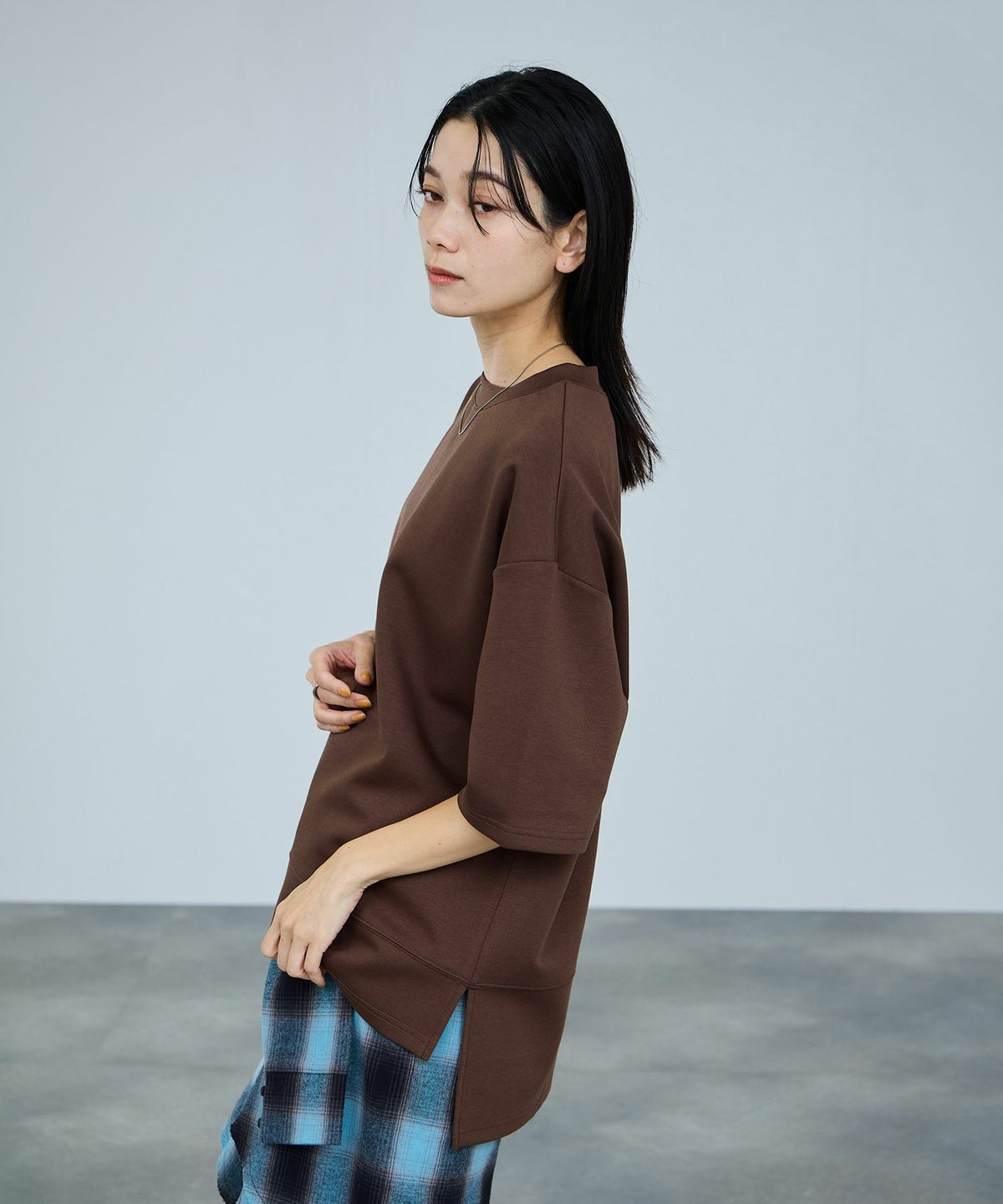 milli de l'air エアリエポンチ素材Tシャツ レディース メール便 対応商品