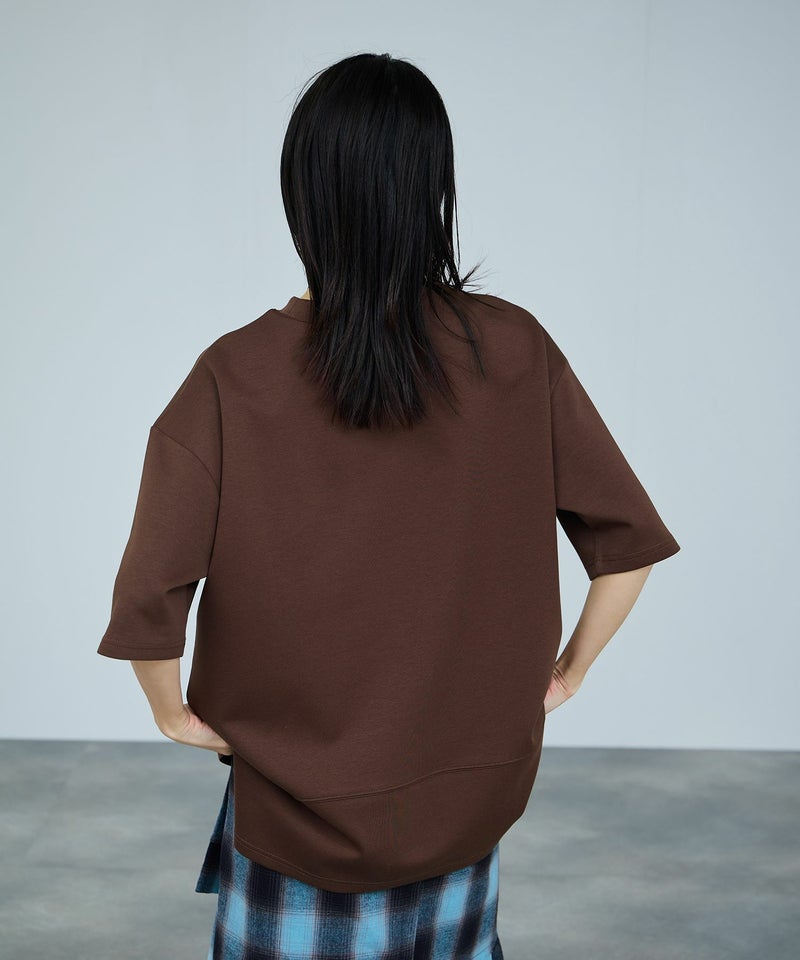 milli de l'air エアリエポンチ素材Tシャツ レディース メール便 対応商品商品画像-13