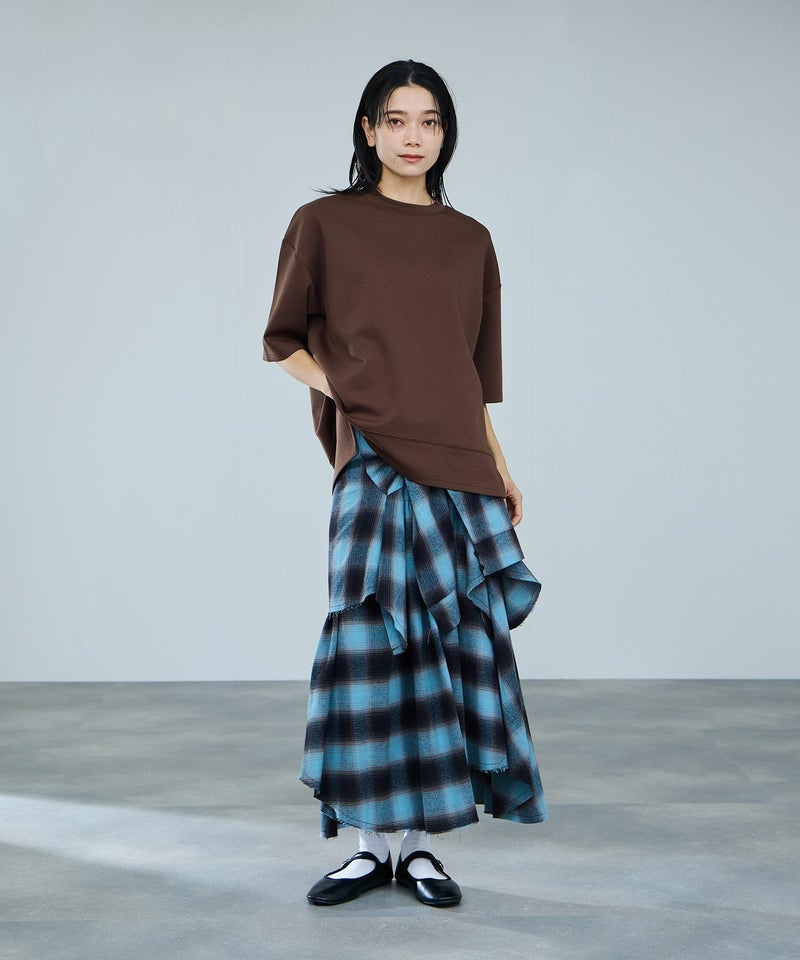 milli de l'air エアリエポンチ素材Tシャツ レディース メール便 対応商品商品画像-14