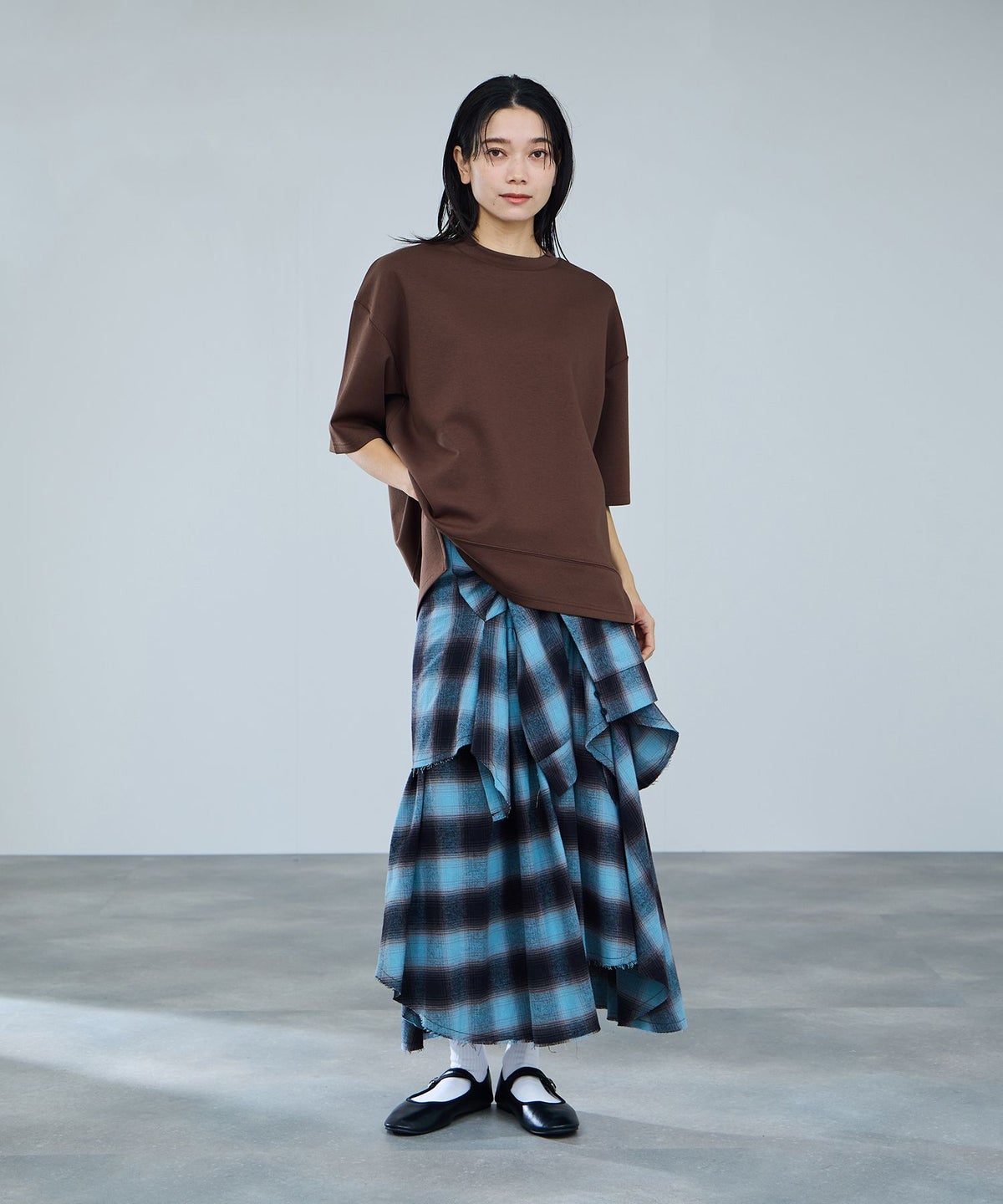 milli de l'air エアリエポンチ素材Tシャツ レディース メール便 対応商品