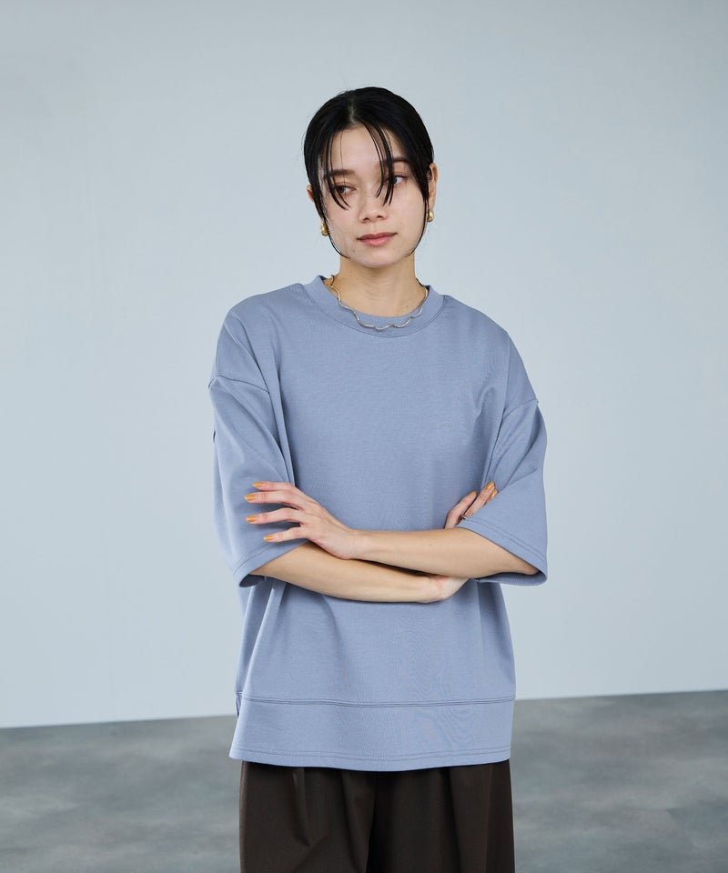 milli de l'air  エアリエポンチ素材Tシャツ レディース メール便 対応商品商品画像-17