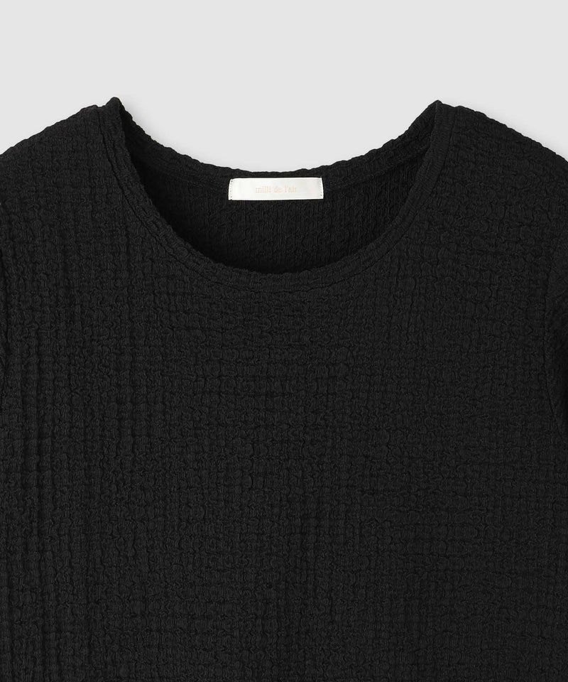 milli de l'air シュリンクジャージー5分袖カットソー レディース メール便 対応商品商品画像-13