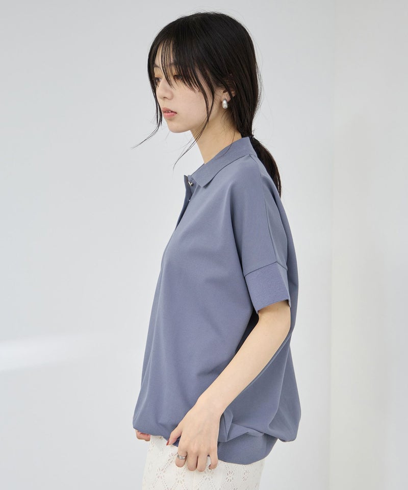 Idnes ドルマン鹿の子ポロシャツ レディース商品画像-7