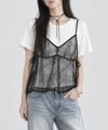Idnes Tシャツ×レースキャミソールセット レディース商品サムネイル-1