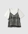 Idnes Tシャツ×レースキャミソールセット レディース商品サムネイル-1